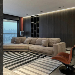 <span class=keywords><strong>Baxer</strong></span> hình đặc biệt một chỗ ngồi sofa ý tối giản ánh sáng sang trọng vải phòng khách hiện đại đơn giản Budapest lớn thẳng - Product Image 3