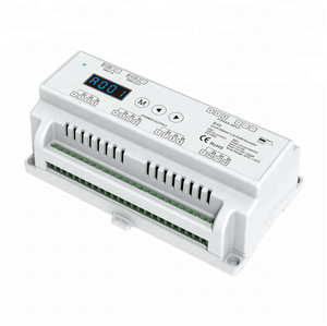 Controlador DMX D24 24CH Decodificador RDM de voltaje constante Din Rail PWM DMX512 Dimmer