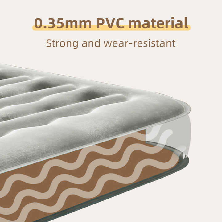 Matelas gonflable Peirhw pour lit à air couleur de forme de rangement simple peut être personnalisé lit auto-gonflé