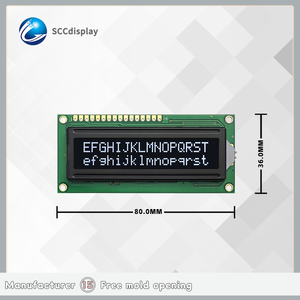 Günstige Verkaufs-<span class=keywords><strong>LCD</strong></span>-Zeichen anzeige JXD1602A VA Weiß Negativ LCM-Modul anzeige in Industrie qualität 16 X2 Dotmatrix-Bildschirm