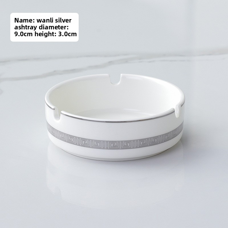 Cendrier Lumière Argent Wanli