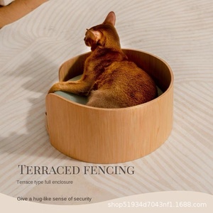 Cuddle Kennel Series Four Seasons Universel Amovible en Bois Massif Chenil pour Animaux de Compagnie Lit pour Chat et Canapé pour Chien avec Espace Extérieur Spacieux - Product Image 4