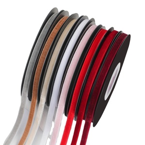 YIHUI <strong>Ribbon</strong> Customized 49Colors 6MM*300Y Solid Color Single Face Velvet Bow <strong>Ribbon</strong> <strong>Spool</strong> 520Y <strong>for</strong> Smart Decoration Bow - Product Image 1