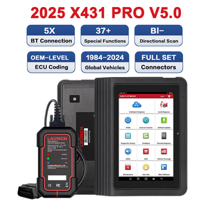 LAUNCH 2025 Version X431 PRO V5.0 8 "12V Obd2-Scanner ECU-Programmier werkzeuge Kfz-Diagnose maschine mit DBScar7 BT-Kopf