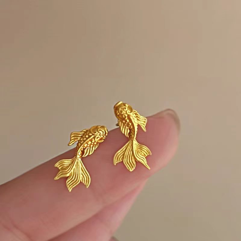 Pendientes Koi de Oro