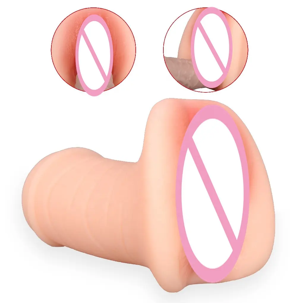 Mainan seks Vagina pria, masturbasi dengan Masturbator Anal realistis untuk laki-laki dewasa 2 in 1