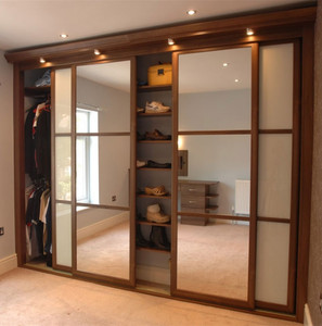 Walldrop style européen design classique en bois solide de chambre à coucher gleoite garde-robe rose - Product Image 4