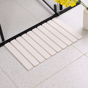 Tapis de salle de bain en diatomite de qualité alimentaire, gris moyen, pliable et absorbant, pour chiens et salle de bain - Product Image 2