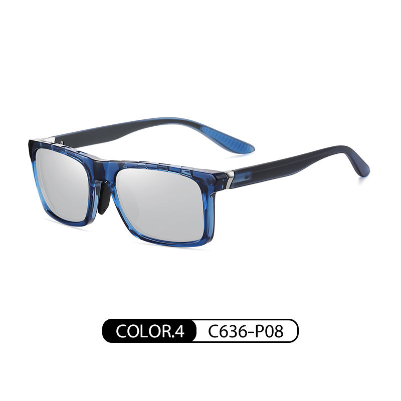 สีฟ้าใส ขาว เงิน C636-P08