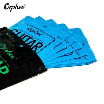 Orphee Clássica/elétrica/acústica Guitar String China Atacado Metal Personalizado Logotipo Opp Bag OEM Serviço Cordas de Baixo Coloridas