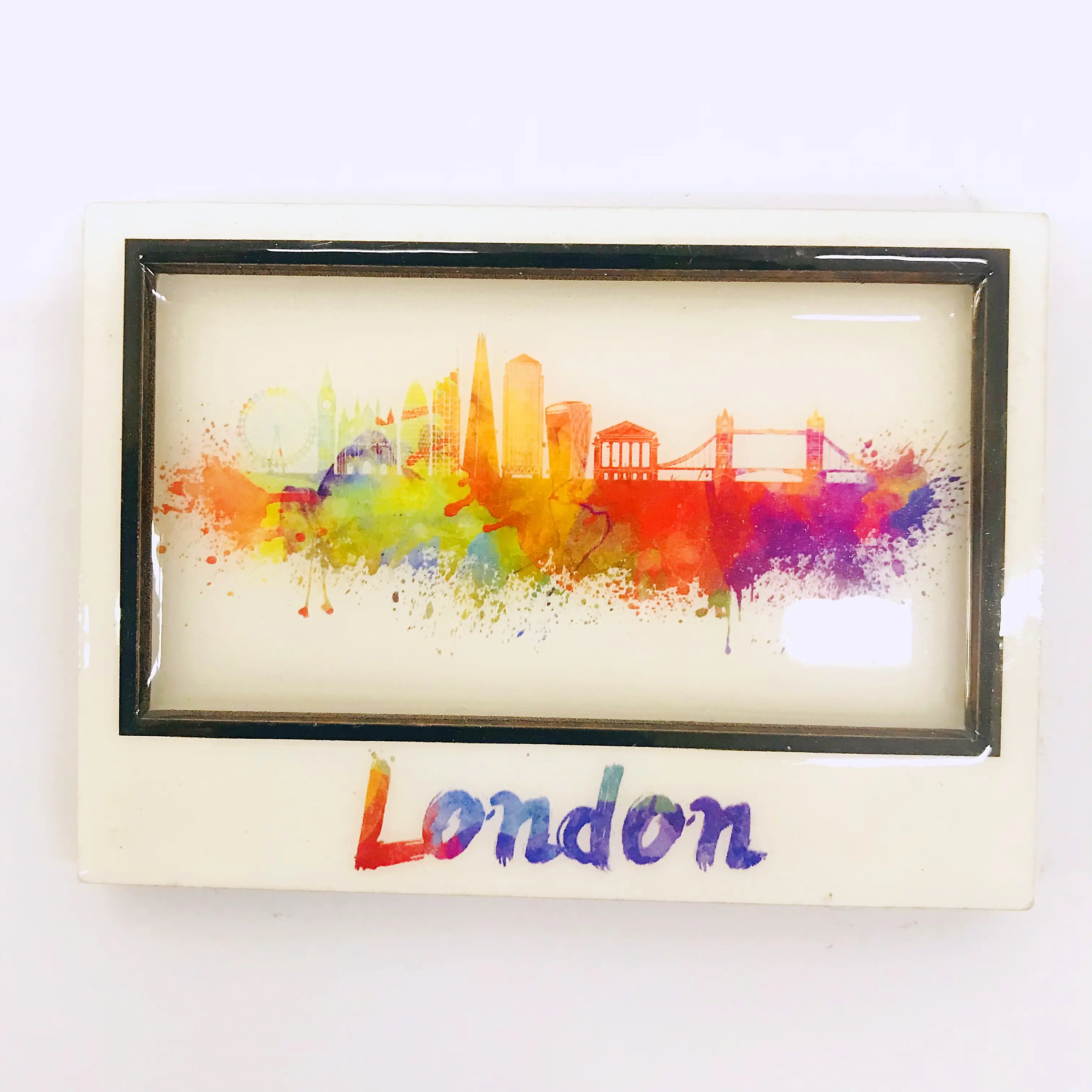 London souvenir gifts magnete Souvenir epossidico MDF personalizzato di alta qualità