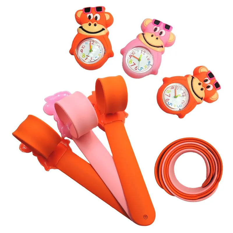 Spedizione gratuita carino coniglio orologi per bambini regalo orologio studente giocattolo per bambini al quarzo Slap orologio da polso
