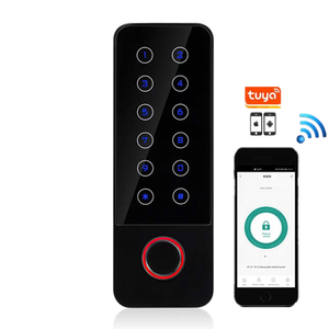 13.56mhz WIFI TUYA APP Smart Door Lock tastiera 13.56mhz RFID IC Card sistema di controllo accessi con impronte digitali biometriche per esterni - Product Image 1