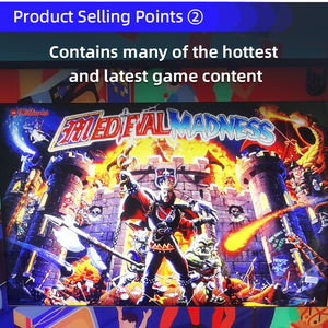 ห้องเกมส์ในร่ม เครื่องเล่นเกมส์วิดีโอหน้าจอ 42 นิ้ว แบบหยอดเหรียญ เครื่องพินบอลอาร์เคด - Product Image 5