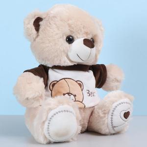 Güzel hayvan şekli 30cm çocuklar oyuncak ayı beyaz yumuşak bebek peluş oyuncak ayı ile kazak - Product Image 2