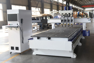 Máquina de corte multicabezal, 3 4 herramienta automática, cortadora neumática de tres husillos atc, enrutador cnc para carpintería con 2 tablas - Product Image 6
