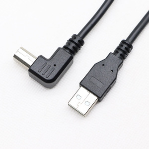 Usb电缆a型至b型直角打印机电缆USB2.0 a公插头至直角USB B公打印机扫描仪电缆 - Product Image 6