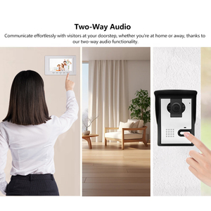 Listo para enviar 26,99 USD por juego 4 cables con cable Video puerta teléfono sistema de intercomunicación timbre con cámara para uso doméstico - Product Image 4