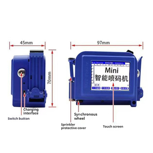 Tragbare Hand codier maschine Oberflächen produkte Flaschen körper Flaschen verschluss Druck datum Chargen nummer Mini-Tinten strahl drucker