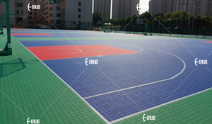 FIBA认可的专业篮球场联锁设计，由塑料软连接I制成 - Product Image 4