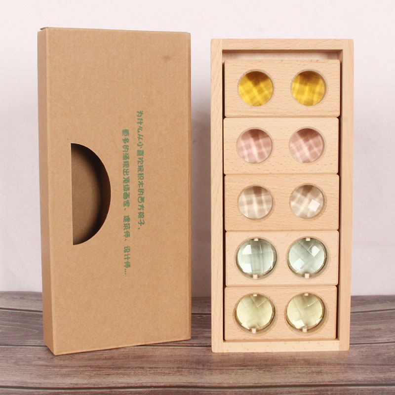 Macarons traslucidi lunghi 5 con pietre preziose