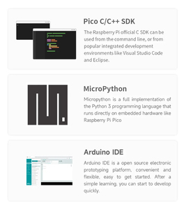 Ahududu Pi rprpçift çekirdekli işlemci 264KB SRAM dayalı RP2040-PiZero intel ahududu Pi PICO geliştirme kurulu