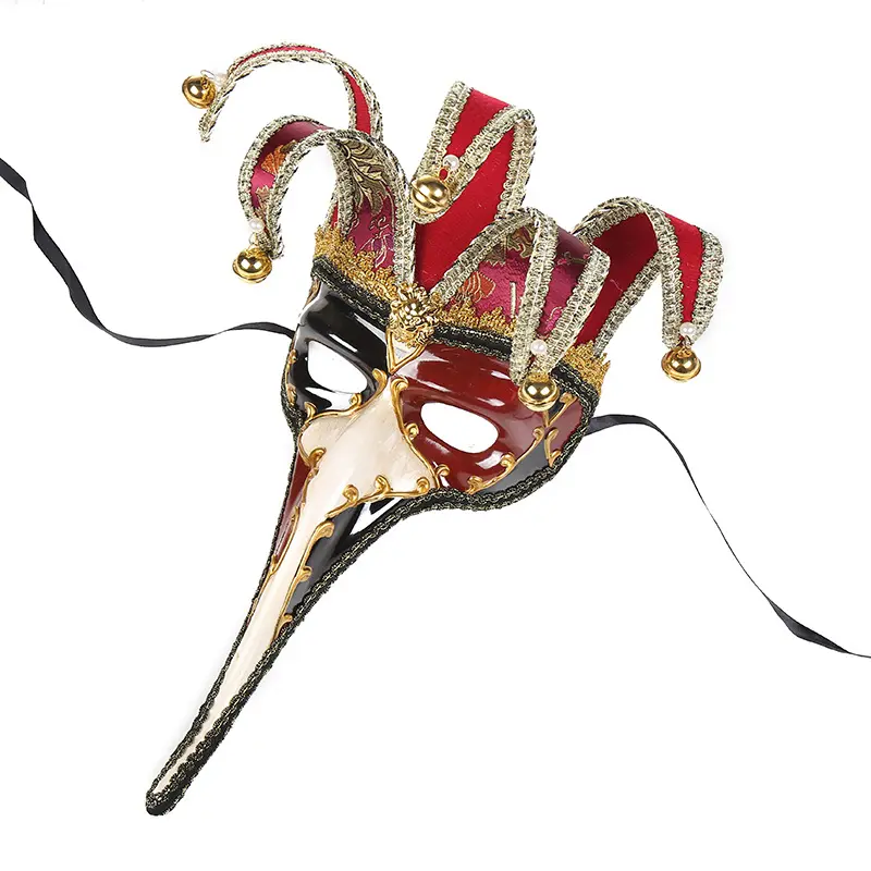 Topeng setengah wajah antik Yunani Romawi masker ukiran antik Venesia untuk pesta Halloween topeng karnaval produk grosir