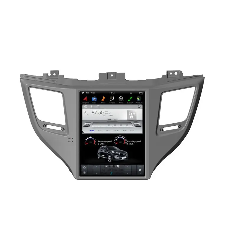 Pantalla vertical estilo Tesla de 10,4 ", android 9,0, PX6, navegación GPS para coche para Hyundai IX35 TUCSON 2015-