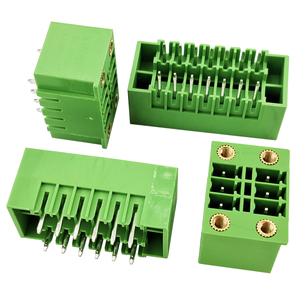 Bloque de terminales macho de ángulo recto hembra y vertical frívolo de resorte fino de doble banco con paso de bridas de bloqueo 3,5 MM - Product Image 3