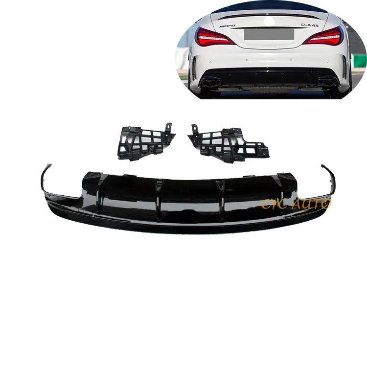 CLA45 difusor traseiro W117 modificado pelacement difusor pára-choques traseiro para Mercedes Benz CLA Classe W117 corpo kit 2013 2014 2015 novo