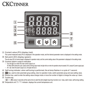 TC4 <strong>Temperature</strong> <strong>Controller</strong> <strong>Digital</strong> Display Intelligent Display High-precision PID Regulation Dual Output <strong>Controller</strong> Universal