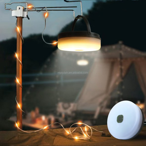 10m 100LEDs Hada portátil stowable telescópico multifunción 8 modos panel solar camping Cadena de luz
