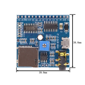Módulo de reproducción de voz Reproductor de MP3 Disparador Reproducción Módulo de voz Compatible con Arduino