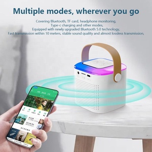 Clavax CLS-Y1 hohe Qualität 2 Kanäle tragbare Mini Bluetooth-Lautsprecher Eingebaute Soundkarte mit drahtlosem Mikrofon für Karaoke