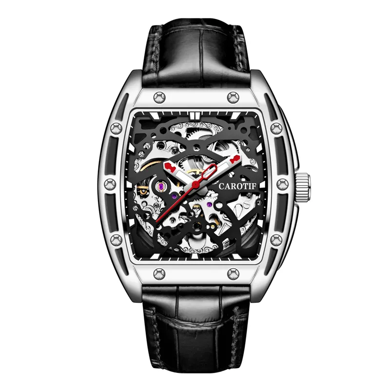 Wanji CAROTIF1005 Brand China Classic Luxury Men Luxury Stainless Steel Manual Mechanical Coin Cool Mechanical Watch