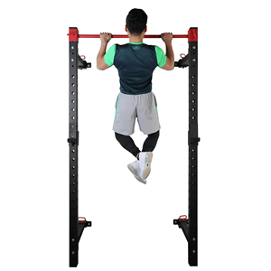 Ticari çok fonksiyonlu duvara monte katlanır güç Pro Squat çerçevesi ev ve spor salonu kullanımı için çok kavrama Pull-up Bar ile - Product Image 4
