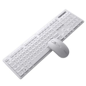 Teclado ergonómico de gran tamaño V3Max 2,4G, ratón de oficina ajustable de 3 niveles DPI, juego de ratón inalámbrico con receptor USB
