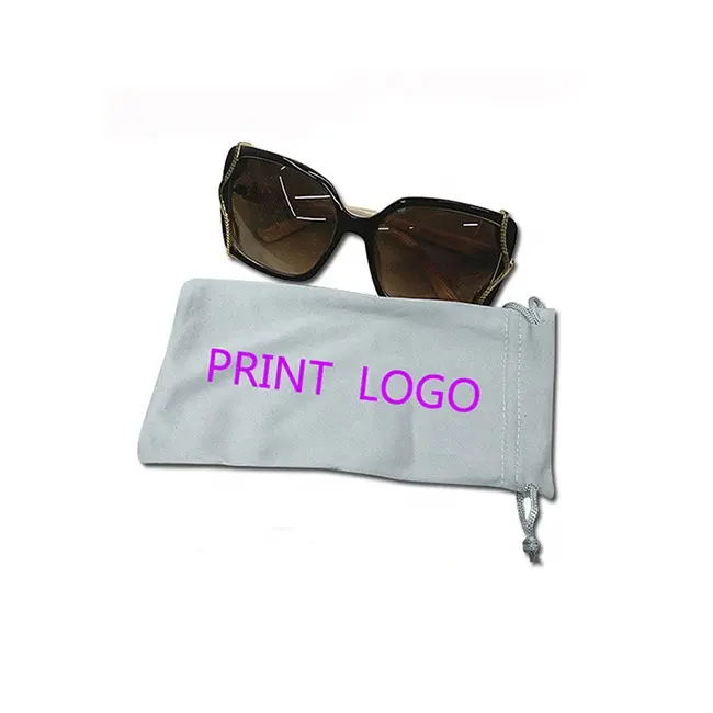 Logo personalizzato stampato occhiali panno di pulizia in microfibra occhiali sacchetto di imballaggio occhiali da sole del sacchetto per occhiali