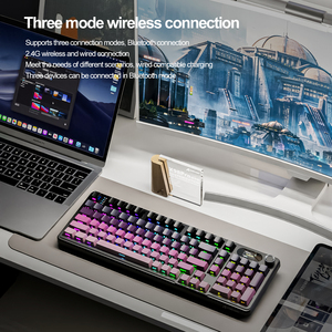 Attack Shark X98pro Junta intercambiable en caliente de tecla completa RGB Programación personalizada Tres modos Gamer Gaming Teclado mecánico - Product Image 6