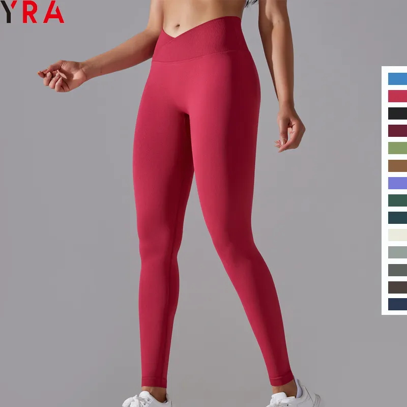 Grande taille XXL yoga v coupe leggings v forme coupe scrunch leggings fesses levage fitness yoga leggings 2024 vêtements de yoga en gros
