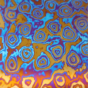 Kích thước tùy chỉnh Titan Damascus tấm/thanh phẳng 3 hợp kim bốn lá cỏ ba lá mô hình vật liệu kỳ lạ cho mặt dây chuyền hoặc dao - Product Image 5