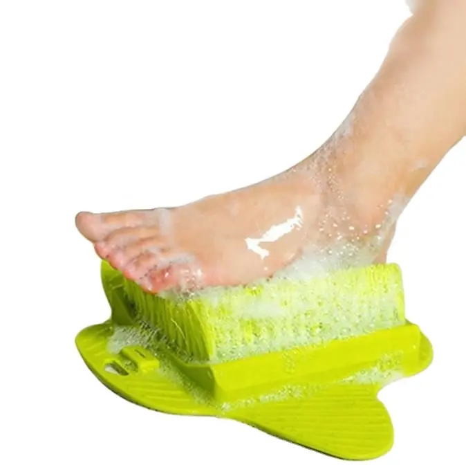 पैरों की मालिश ब्रश स्नान सफाई पैर स्क्रब ब्रश एक्सफ़ोलीएटिंग पैर स्क्रबर स्पा शावर पैरों की मृत त्वचा को हटाएं पैरों की देखभाल के लिए
