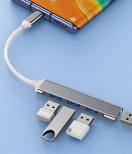 ใหม่4ใน1อะแดปเตอร์แยกหลายพอร์ต4 USB อะแดปเตอร์ USB 2.0 Type-C PD 4 in 1 C ถึง3 A 1 C ตัวเมียดีไซน์ใหม่ por HUB USB - Product Image 6