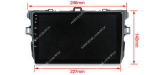 MEKEDE MS Android 13无线车载车载收音机丰田花冠2006-2013多媒体视频播放器4G WIFI全球定位系统
