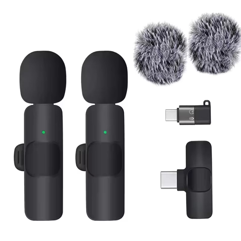 2Mic para TC, IP y a prueba de viento, negro