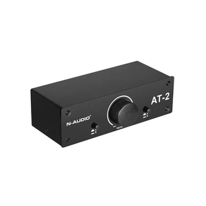 N-AUDIO AT-2 Monitor Audio <strong>Controller</strong> Volume Control on a Desktop with Source Select Switch Mon <strong>Outputs</strong> - Product Image 1