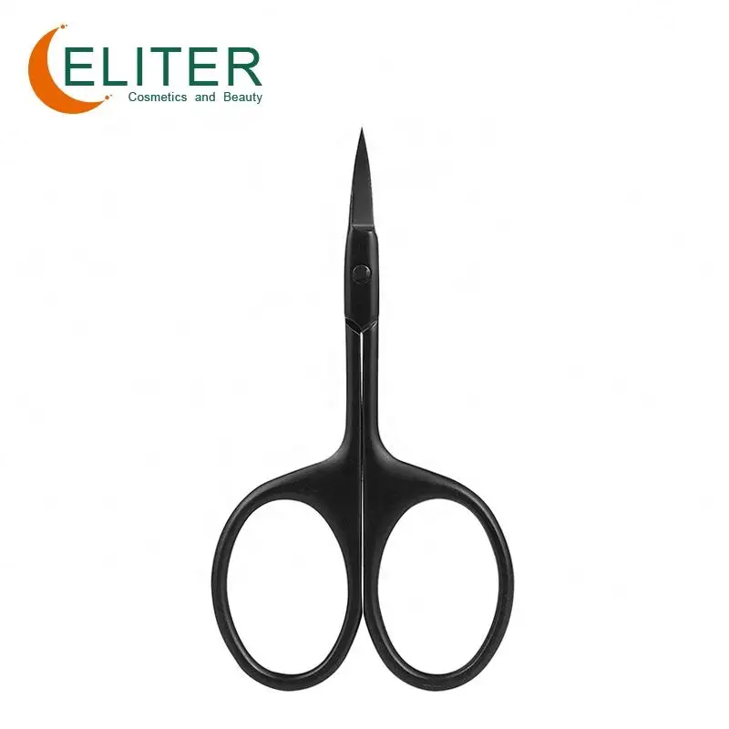 Eliter-ciseaux à ongles en acier inoxydable, professionnel, noir, allemand, en Stock, pour manucure et cuticule