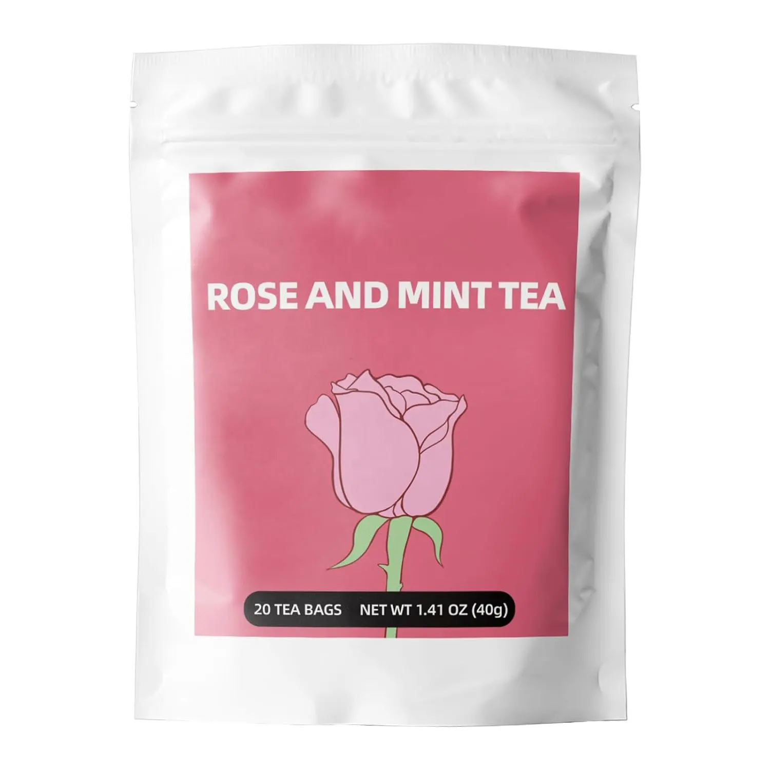 Sachet de thé bio à la rose et à la menthe à prix d'usine Thé beauté-minceur