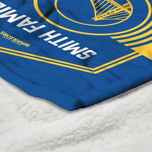 Altın devlet Warriors NBA kişiselleştirilmiş 50x60 inç Dominion ipek dokunmatik Sherpa atmak battaniye DB koleksiyonu - Product Image 5
