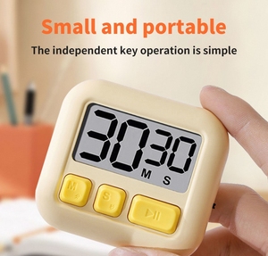 Zhongnaier vendita calda digitale LCD Timer cucina di alta qualità personalizzato 0-60 minuti conto alla rovescia piccolo adesivo Lcd Timer orologio per lo studio - Product Image 4